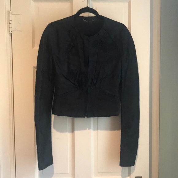 Gucci silk embroidered cropped jacket - Picture 6 of 9